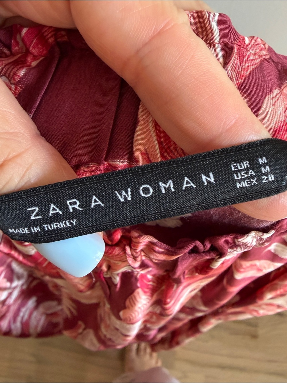 Zara Woman Satin Floral Harem Balloon Pants M - Picture 7 of 13
